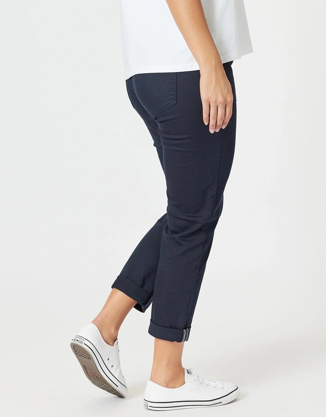 Isabella Cotton Pant - Navy