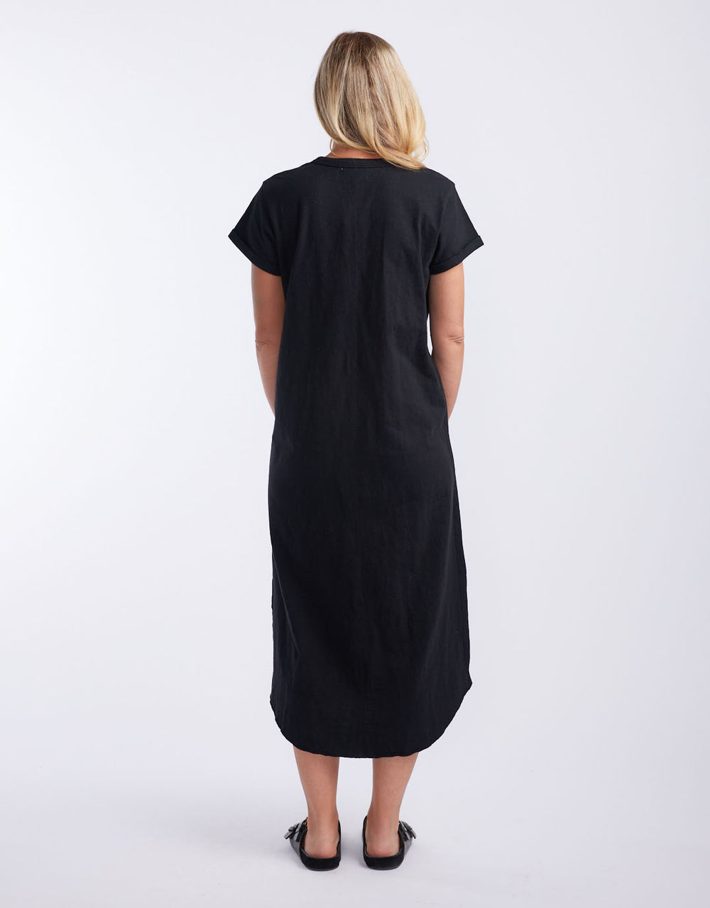 white-co-turn-back-tee-midi-dress-black-womens-clothing
