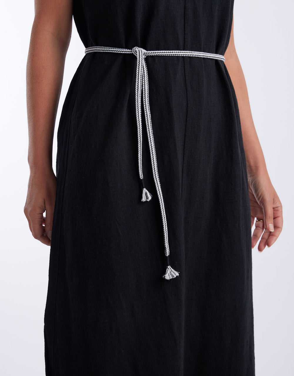 white-co-turn-back-tee-midi-dress-black-womens-clothing