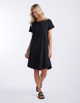 white-co-turn-back-tee-short-dress-black-womens-clothing