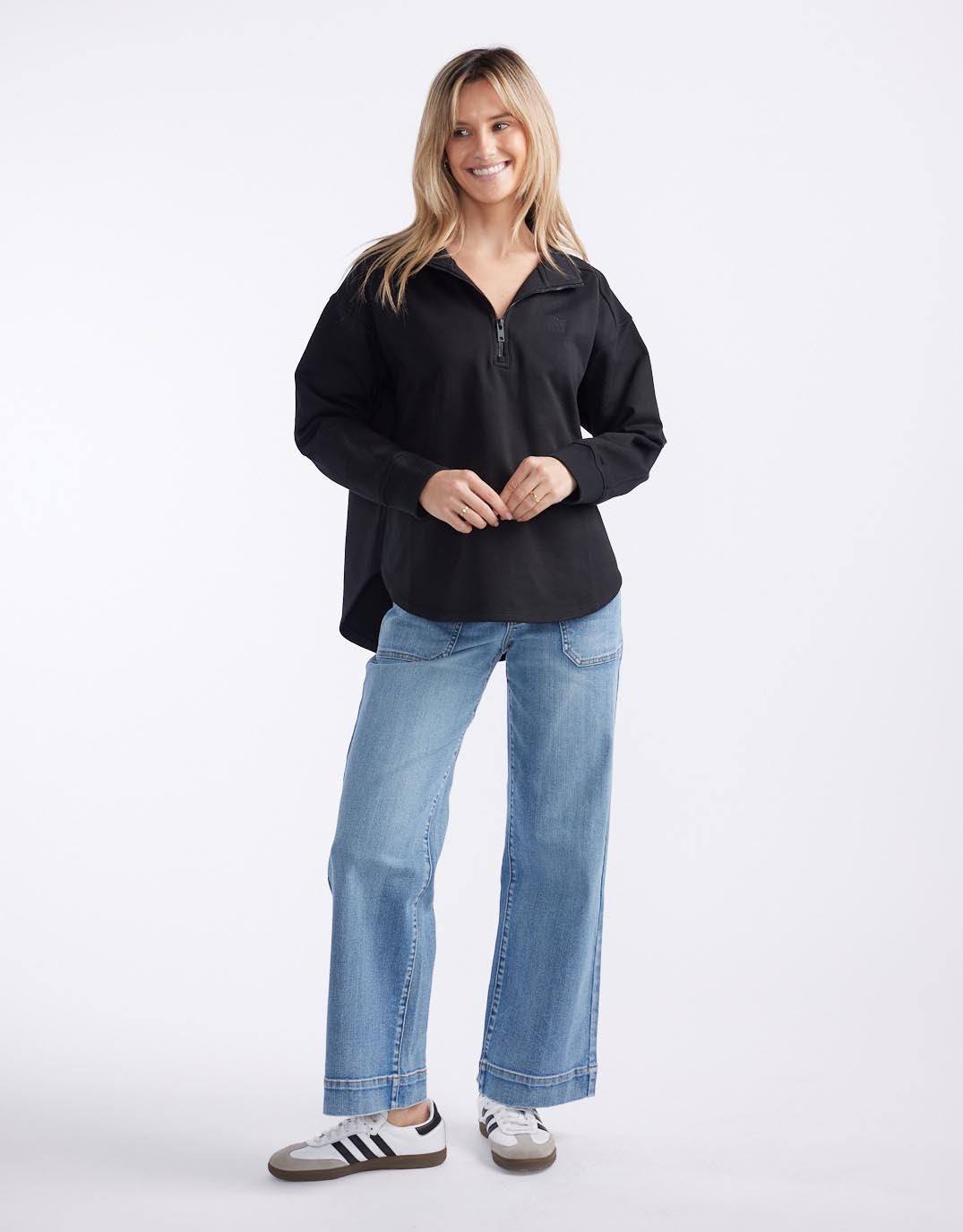 white-co-unwind-half-zip-sweater-black-womens-clothing