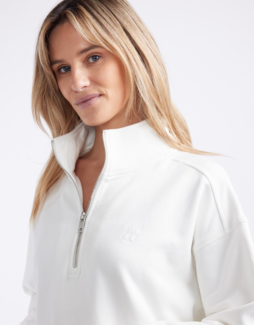 white-co-unwind-half-zip-sweater-white-womens-clothing