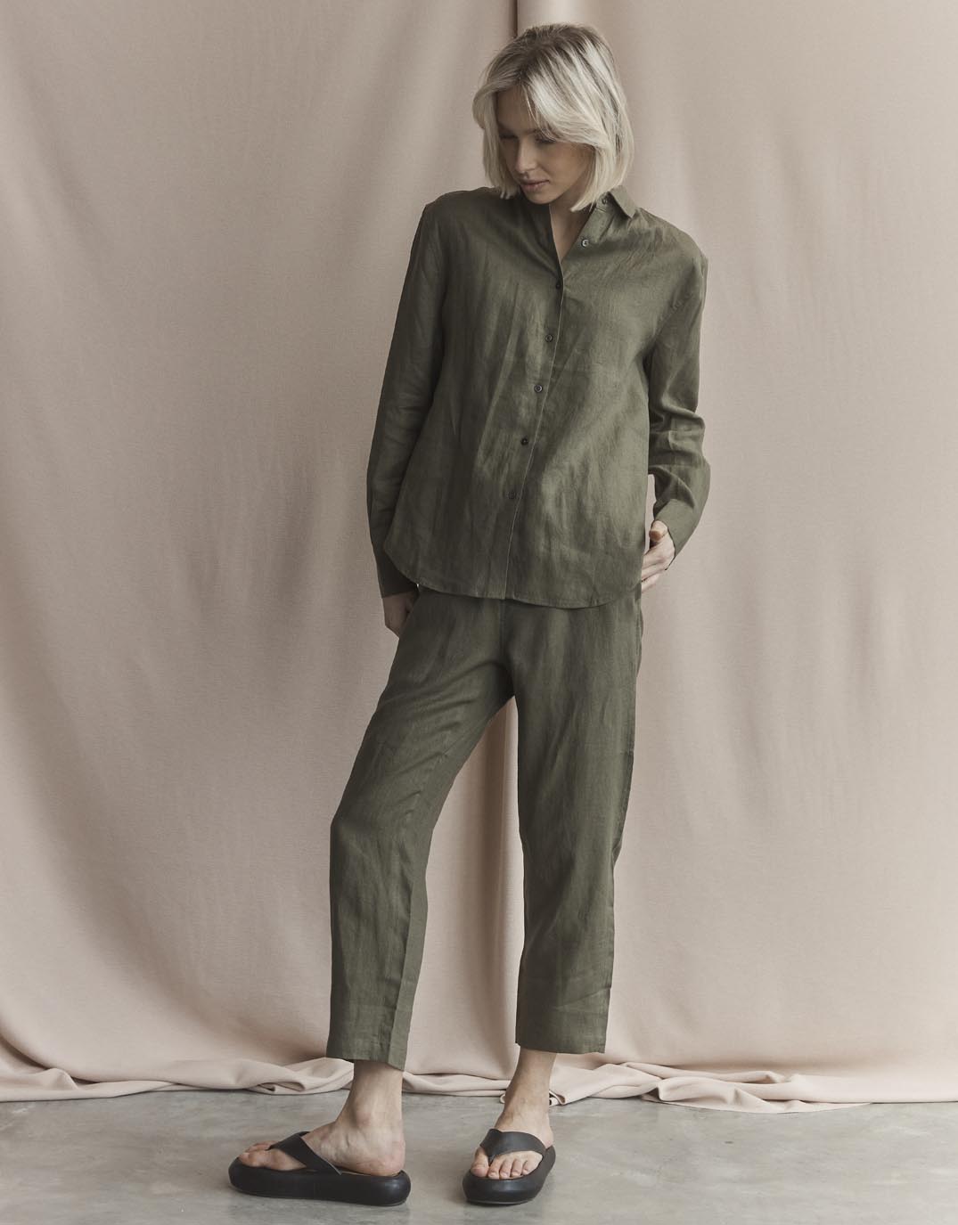 white-ftl-katie-linen-shirt-khaki-womens-clothing