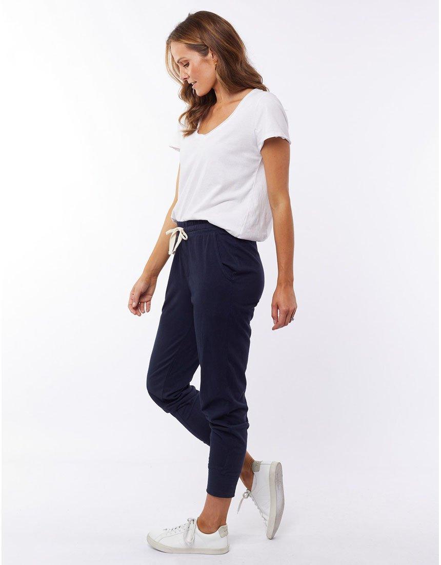 Elm - Wash Out Lounge Pants - Navy - White & Co Living Pants