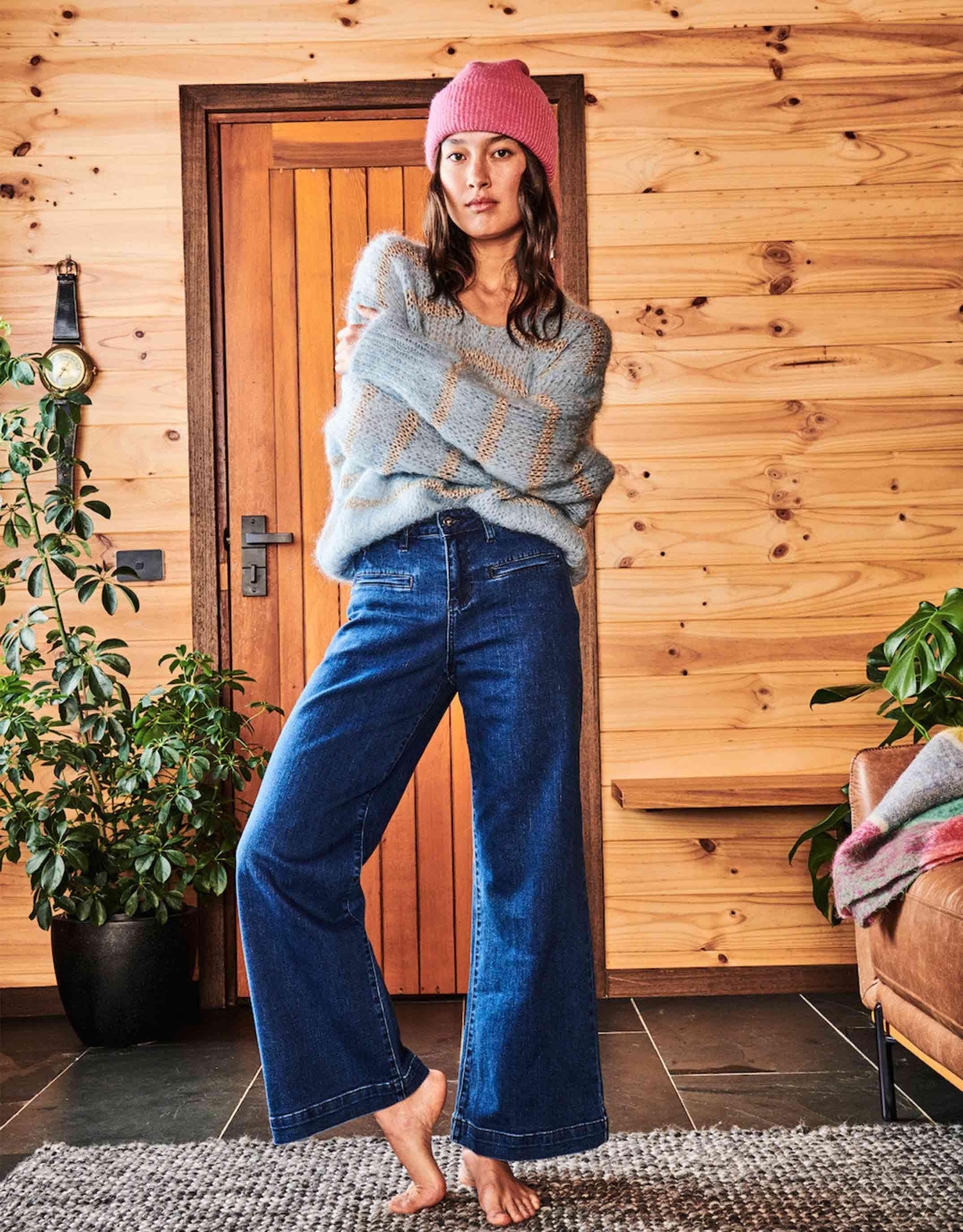 Kireina - Freya Jeans - Mid West Blue - White & Co Living Jeans