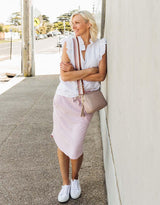 White & Co. - Bag Strap Stripe - Blush/White - White & Co Living Accessories