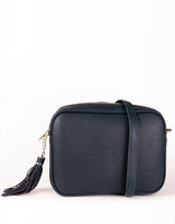 paulaglazebrook. - Zoe Crossbody Bag - Navy/Navy and Silver Stripe - paulaglazebrook Accessories