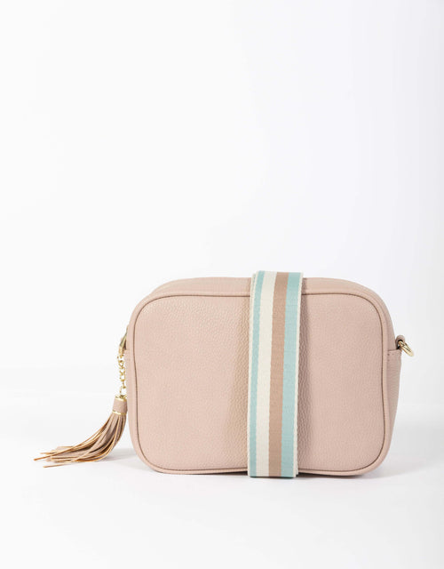 paulaglazebrook. - Zoe Crossbody Bag - Pink/Blue Stripe - paulaglazebrook Accessories