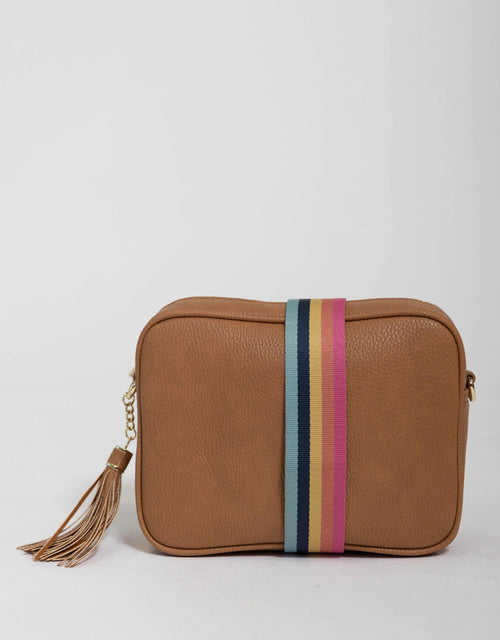 paulaglazebrook. - Zoe Crossbody Bag - Tan/Lolly Stripe - paulaglazebrook Accessories