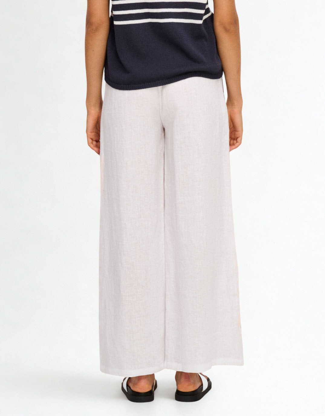 Monaco Pants - White/Navy