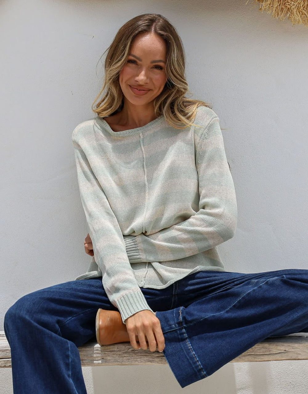 132-fashion-calista-stripe-knit-sage-latte-womens-clothing