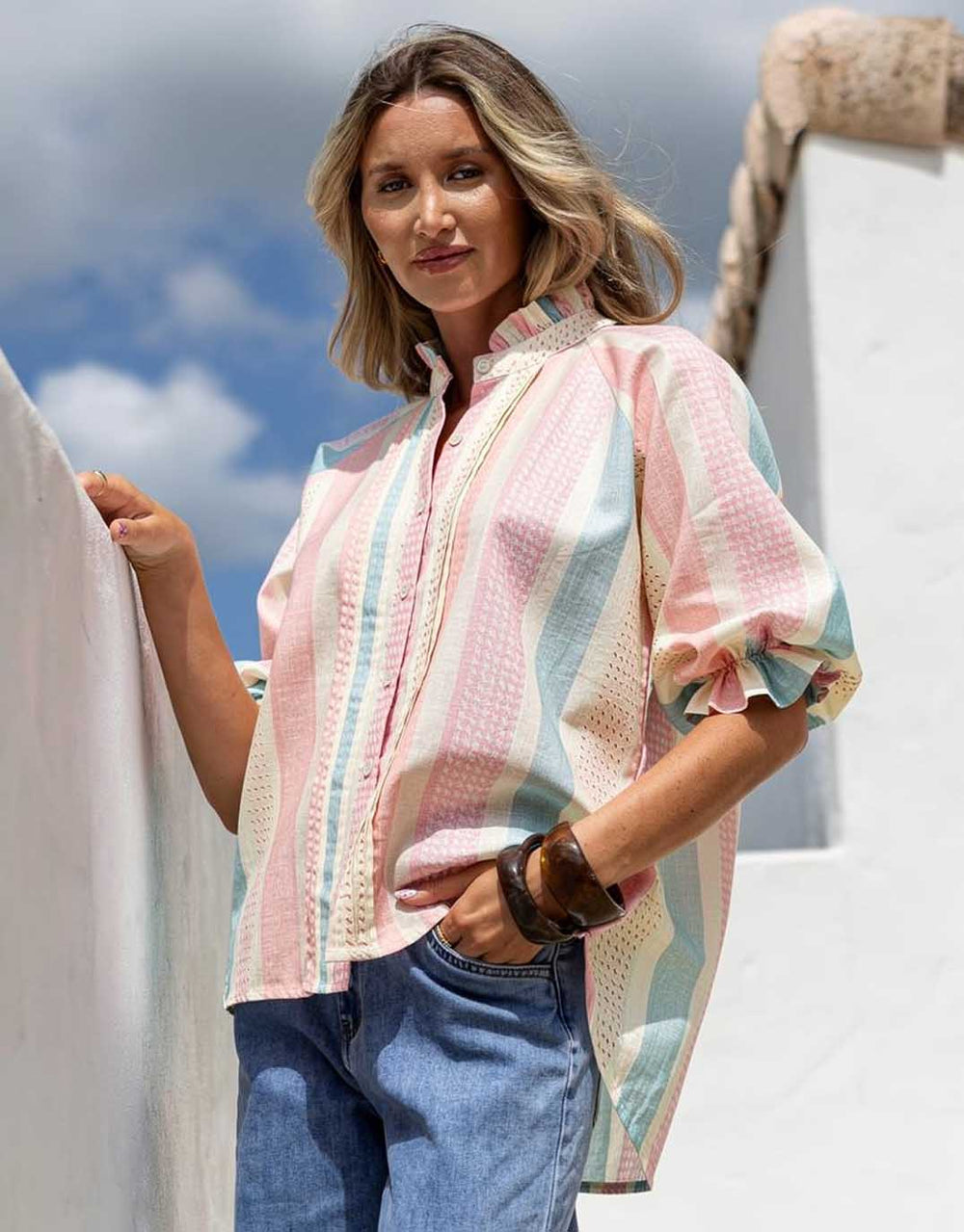 132-fashion-lumi-puff-sleeve-blouse-gelato-stripe-womens-clothing