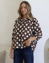 132-fashion-malta-blouse-chocolate-white-womens-clothing