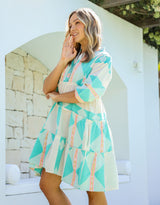 132-fashion-mediterranean-dress-teal-white-womens-clothing