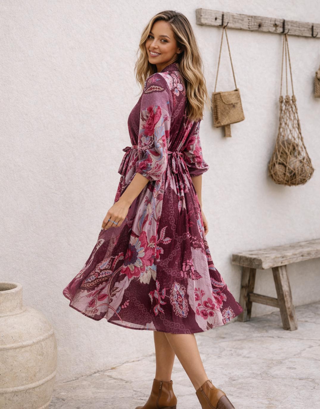 132-fashion-st-tropez-dress-berry-multi-womens-clothing