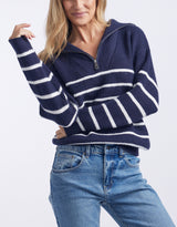 132-fashion-striped-half-zip-knit-navy-white-womens-clothing