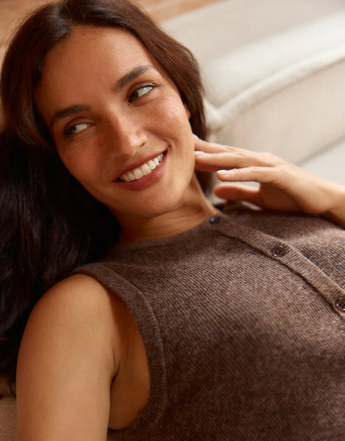 Shona Knit Vest - Espresso Brown