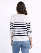 Bobbie Top - White/Navy