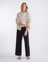 Effortless Ponte Pant - Black/Black