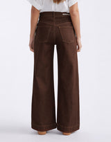 Ellery Stretch Straight Leg Jeans - Chocolate