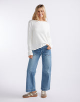 Harper Sweater - White