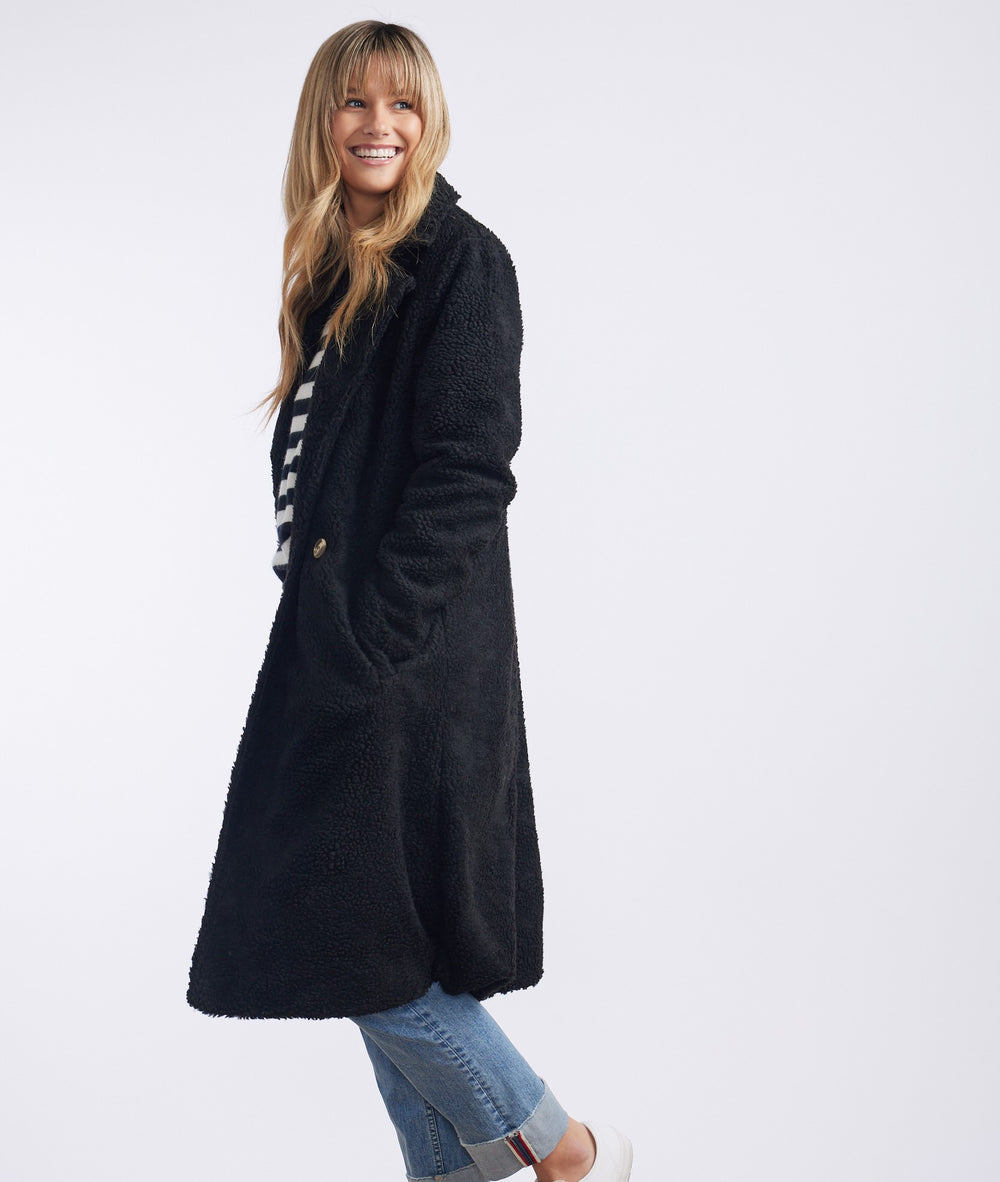 Boucle Coat - Black