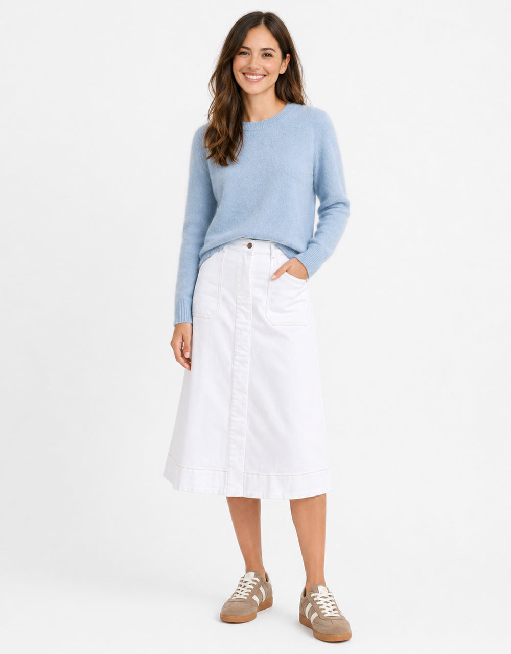 Kendell Crew Knit - Blue