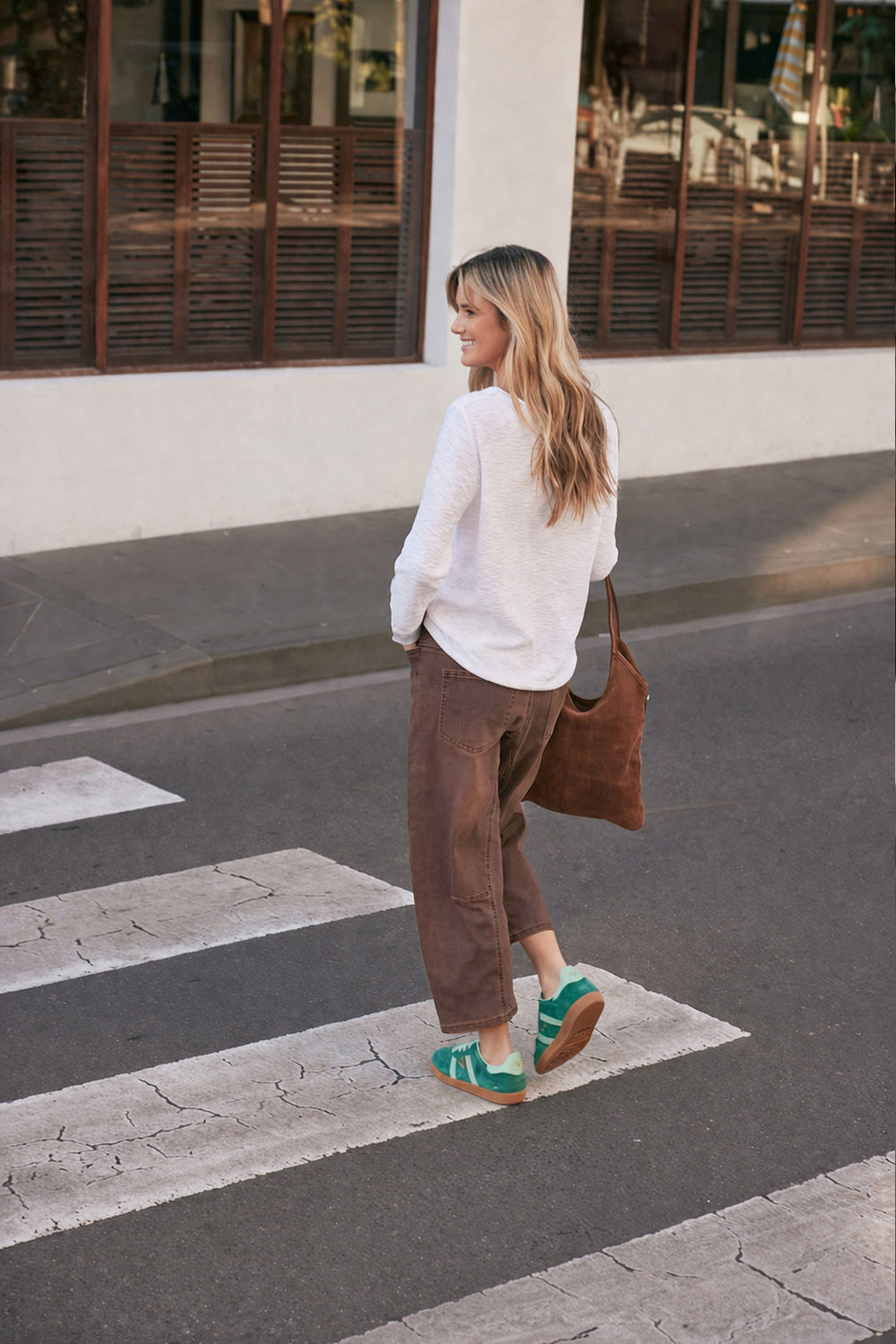 Leo Barrel Jeans - Chocolate