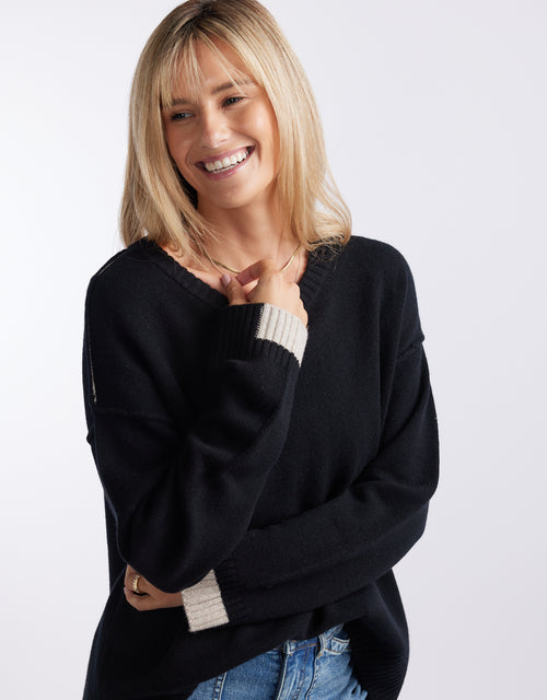 Marais Wool Cashmere Knit - Black