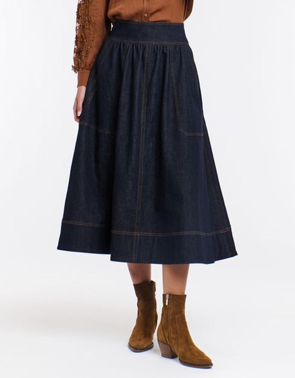 Marion Skirt - Dark Denim