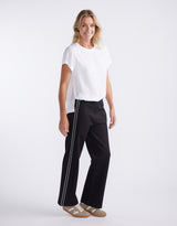 Timeless Straight Leg Ponte Pant - French Tape