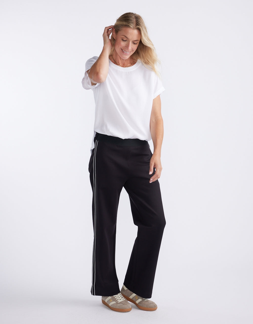 Timeless Straight Leg Ponte Pant - French Tape