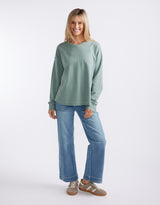 Staple Scoop Hem Sweat - Sage