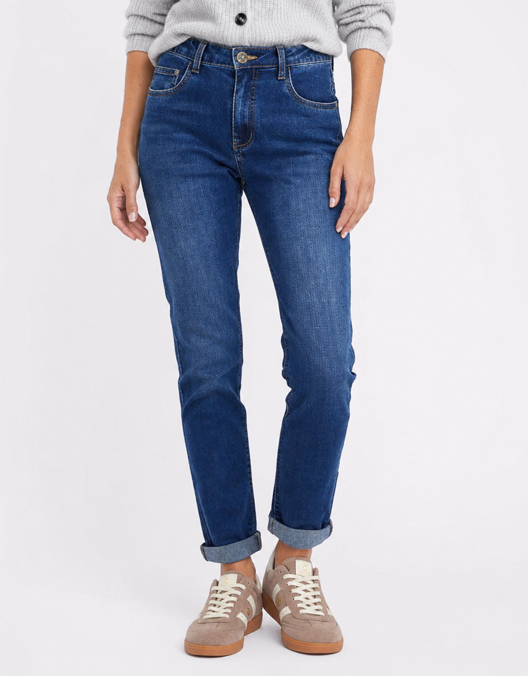 Stretch Mom Jean - Dark Blue