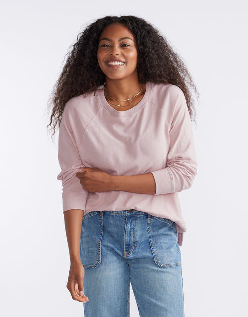 Sunset Throw On Top - Dusty Pink