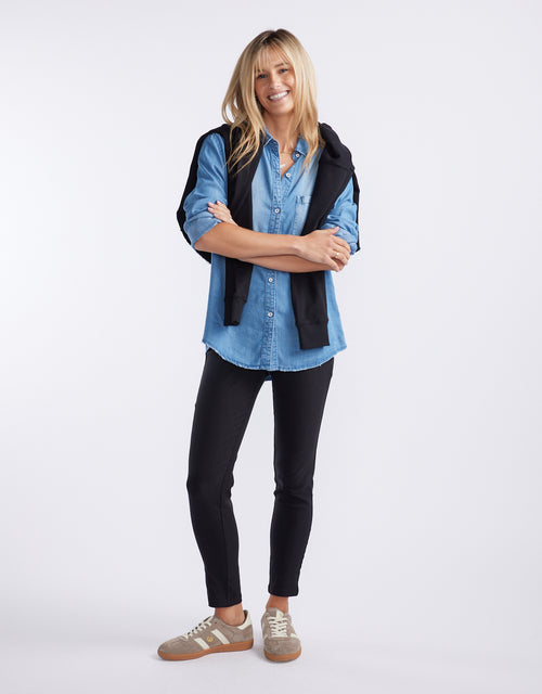 The 24/7 Bengaline Crop Pant - Black