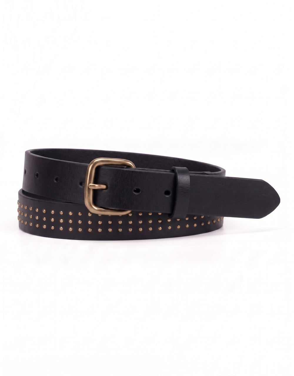 Triple Studded Belt - Black