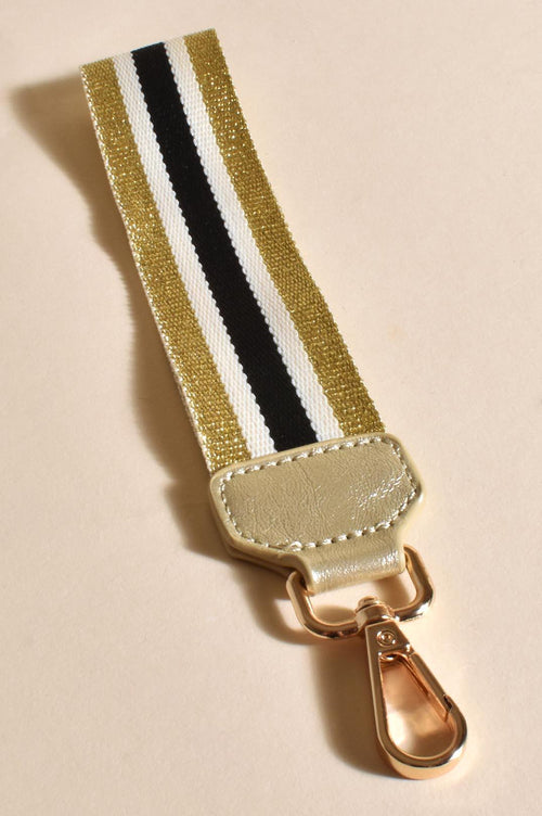 Adorne - Catalina Webbed Keyring - Gold - White & Co Living Accessories