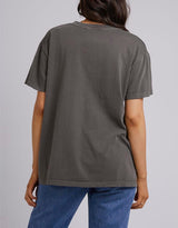 All About Eve - Living Life Standard Tee - Charcoal - White & Co Living Tops