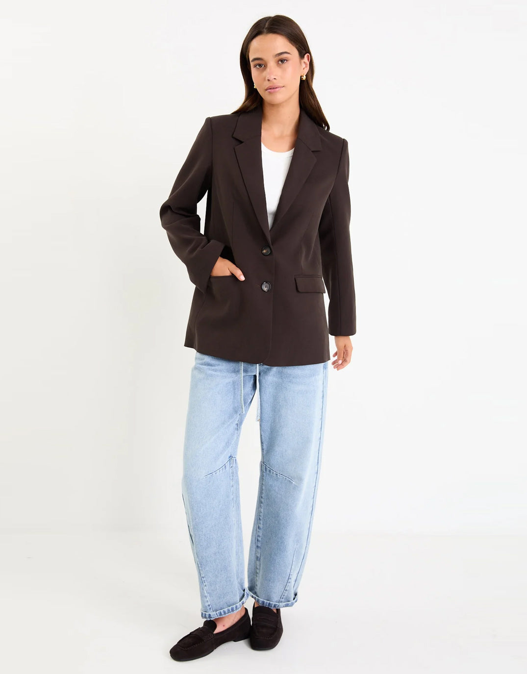among-the-bravamong-the-brave-diploma-two-button-vent-sleeve-blazer-dark-chocolate-womens-clothing