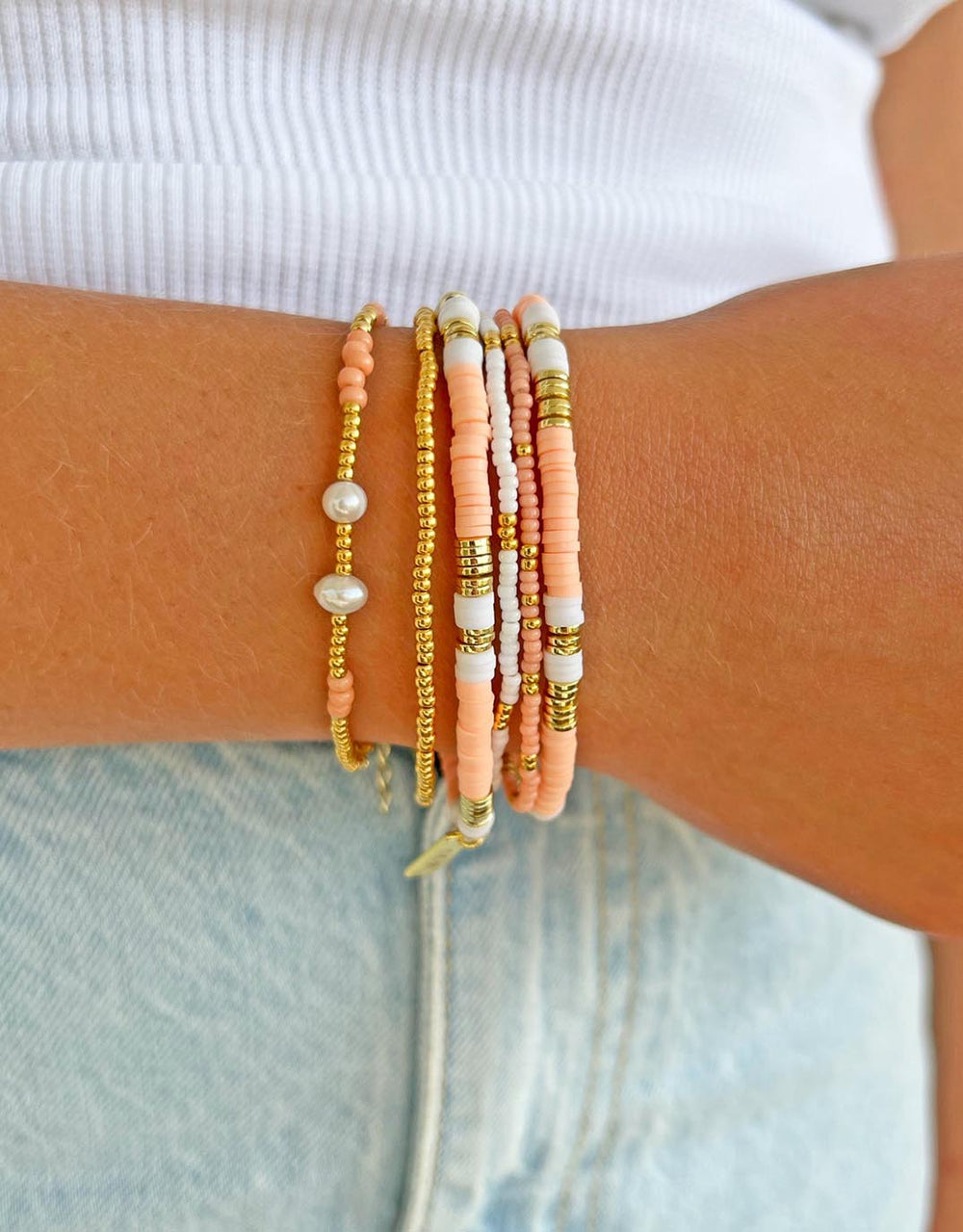 Amari Bracelet - Coral