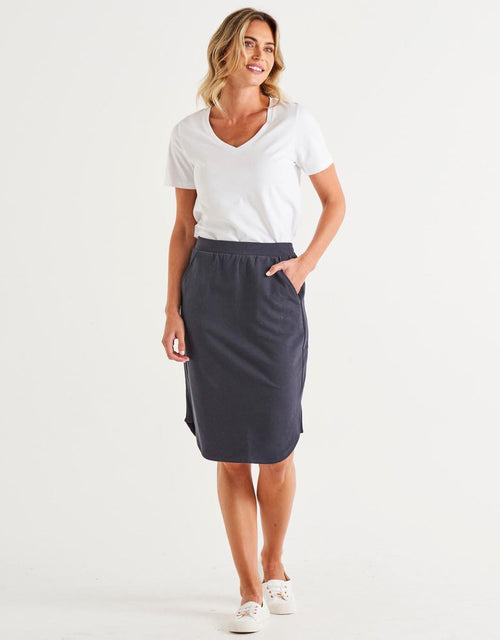 Betty Basics - Evie Skirt - Coal - White & Co Living Skirts
