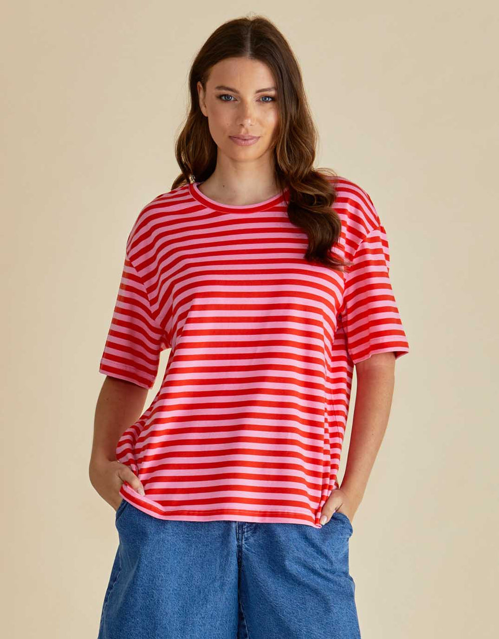 betty-basics-relax-boxy-tee-pink-red-stripe-womens-clothing