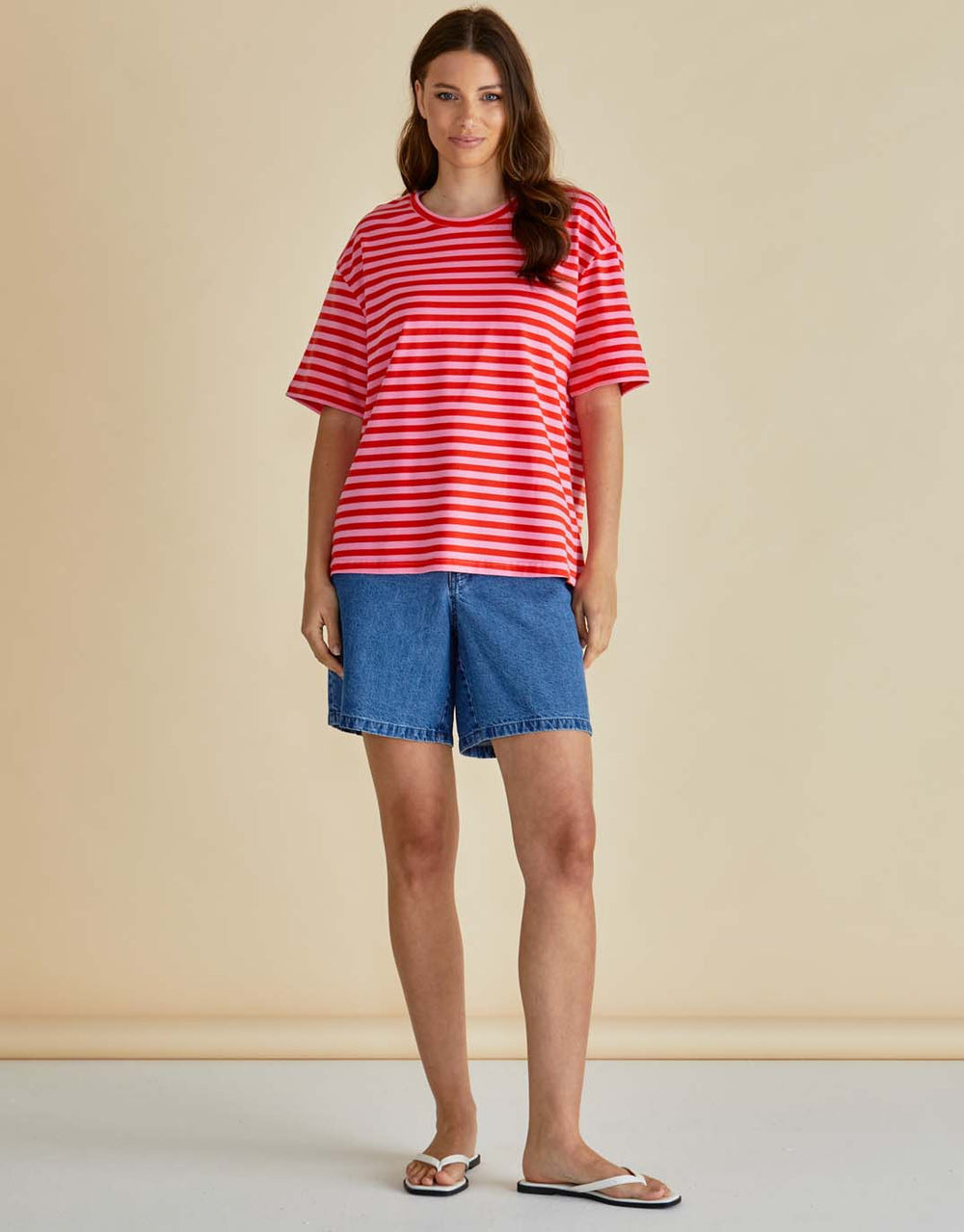 betty-basics-relax-boxy-tee-pink-red-stripe-womens-clothing