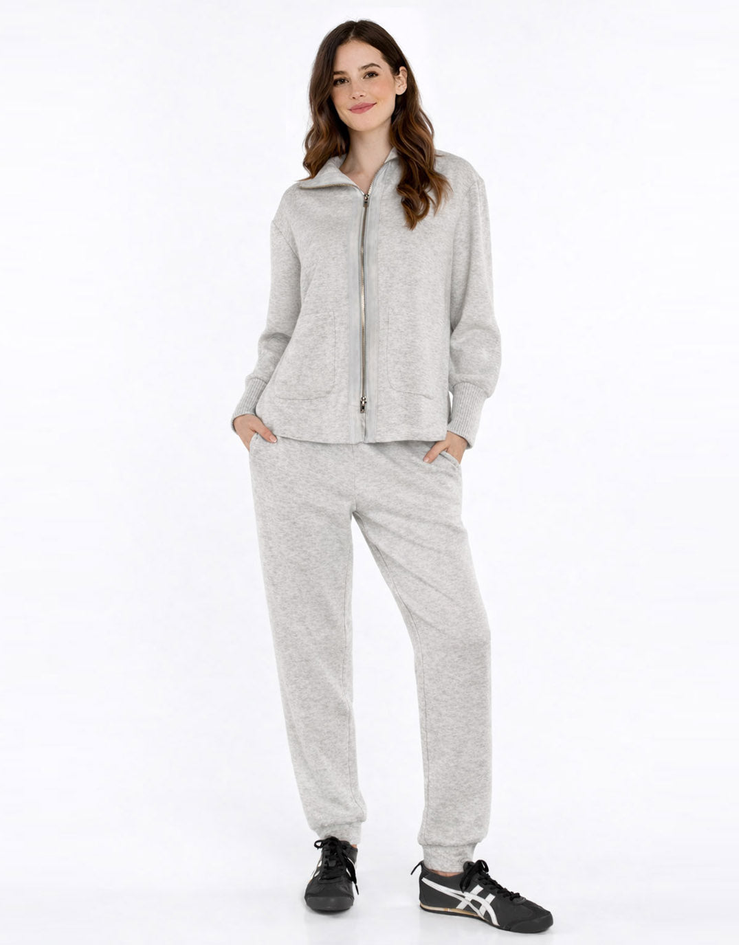 Sabina Trackpant - Grey Marle