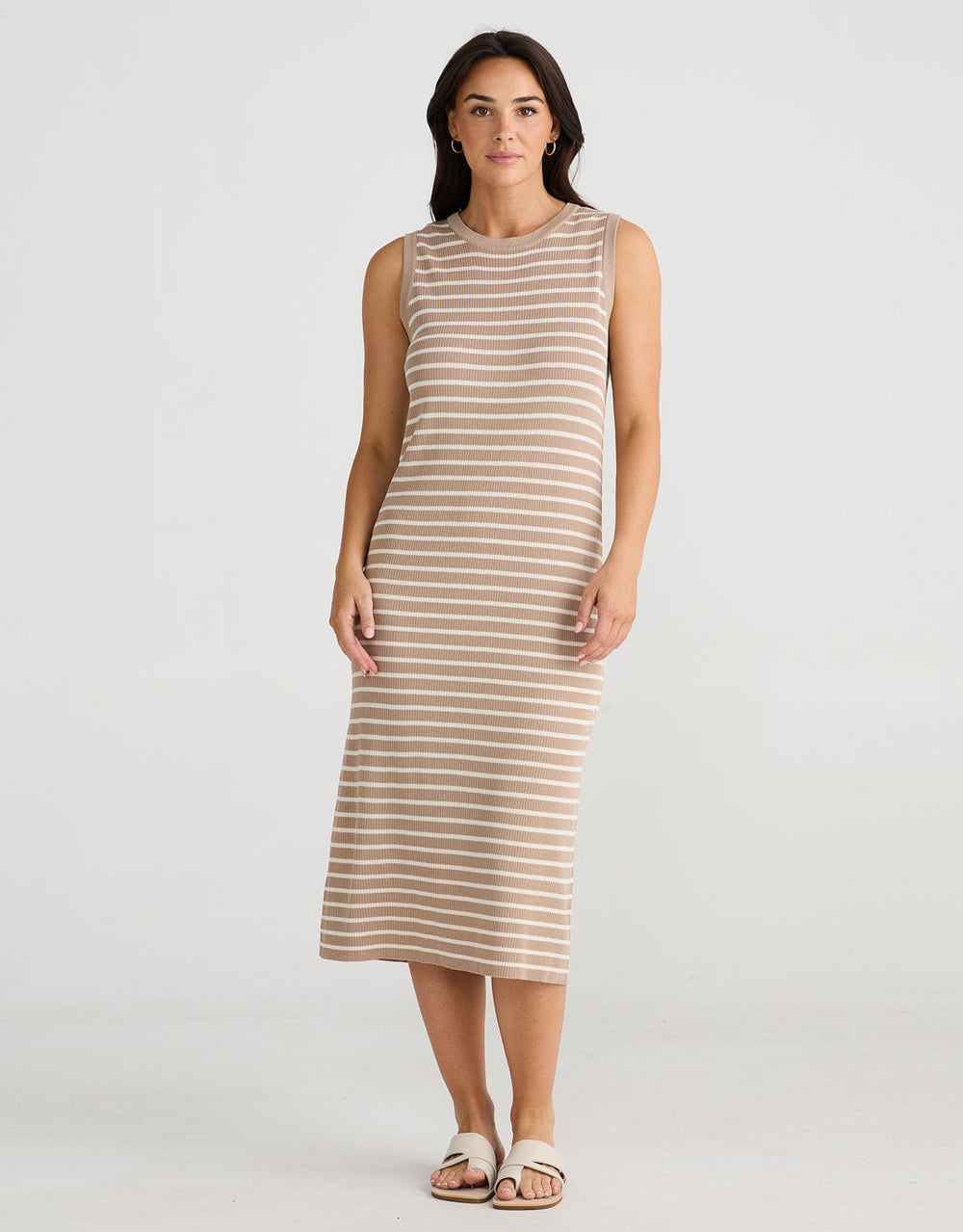 brave-true-squad-midi-dress-taupe-ecru-womens-clothing