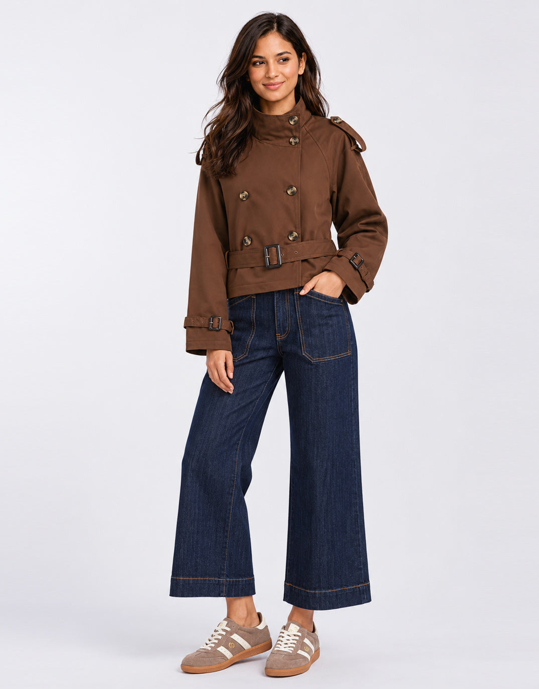 Buckle Trench - Chocolate