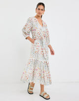 by-rosa-wisdom-balloon-sleeve-midi-shirt-dress-cream-floral-womens-clothing