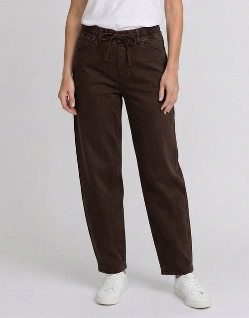 Sienna Barrel Jeans - Chocolate