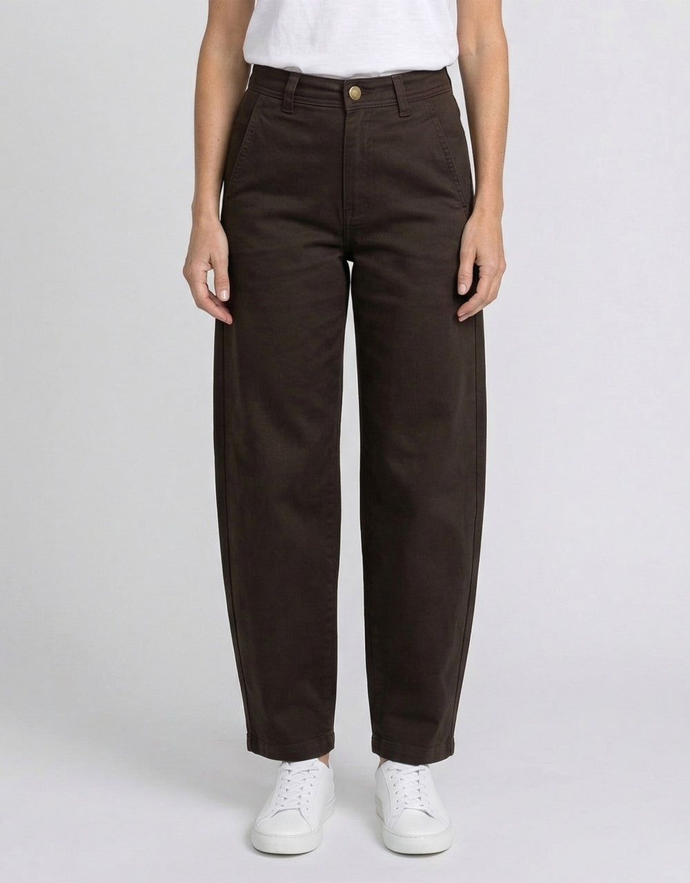 Piper Barrel Jeans - Chocolate